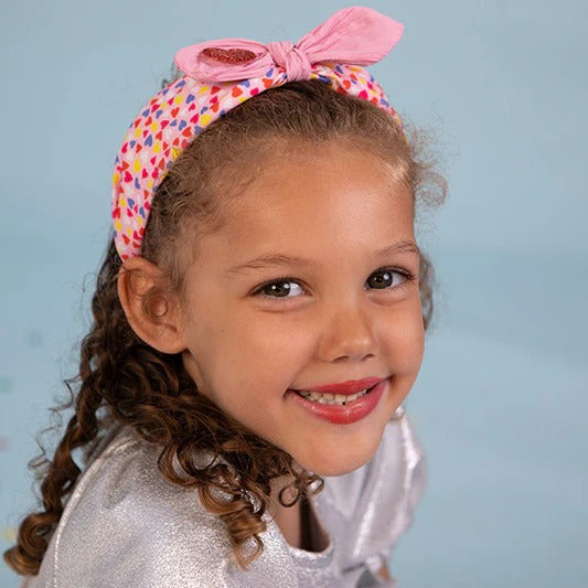 Rachel Ellen -Bow Headband - Love Hearts