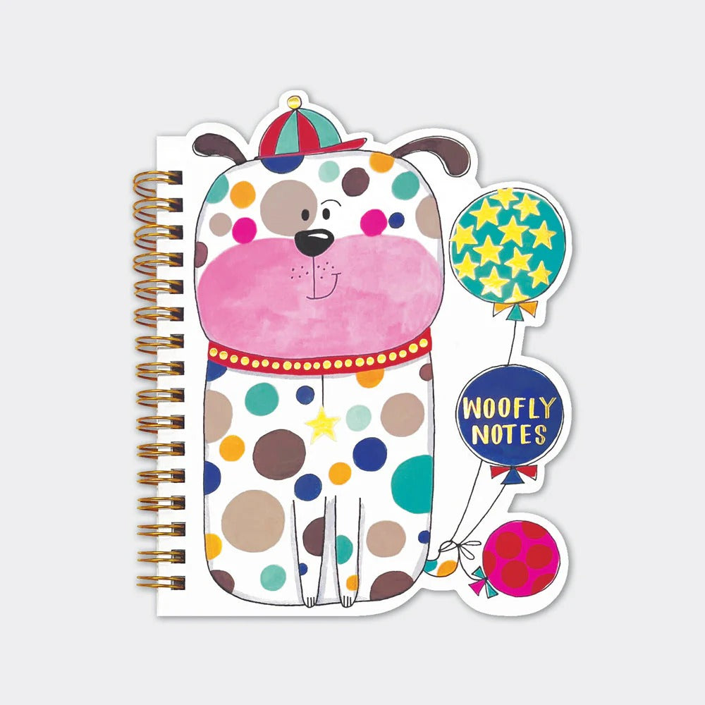 Rachel Ellen Plain Shaped Notebook - Spotty Dog